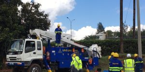 Kenya Power employees at work