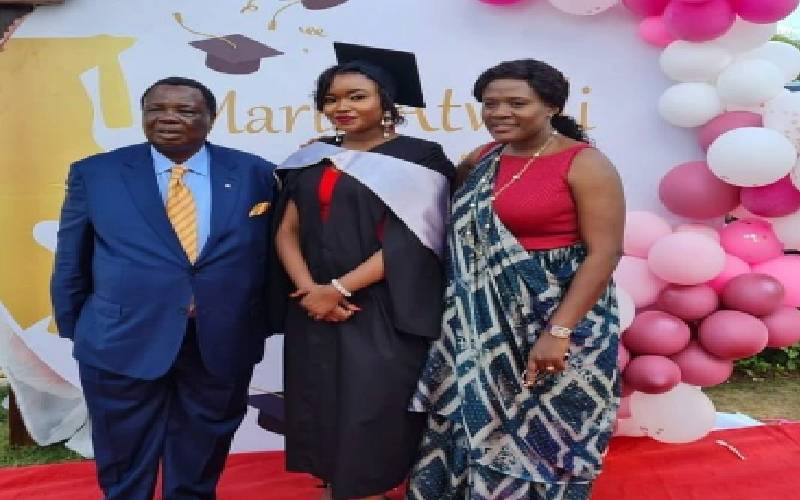 Francis Atwoli's youngest daughter Maria has revealed that he is a great father and Atwoli's wife Mary Kilobi