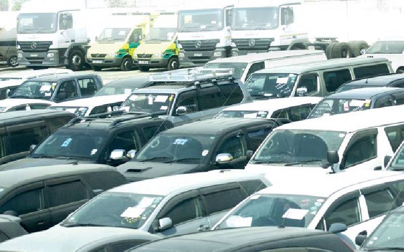 Vehicles at Mombasa Port